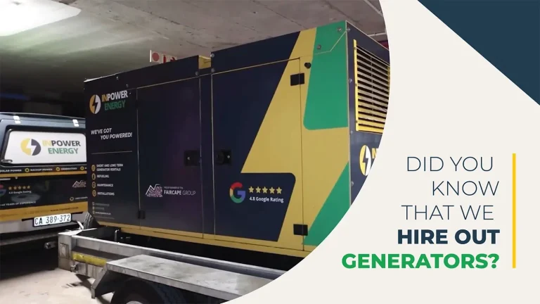 Why Hiring a Generator Makes Smart Business Sense | InPower Energy | Faircape Group